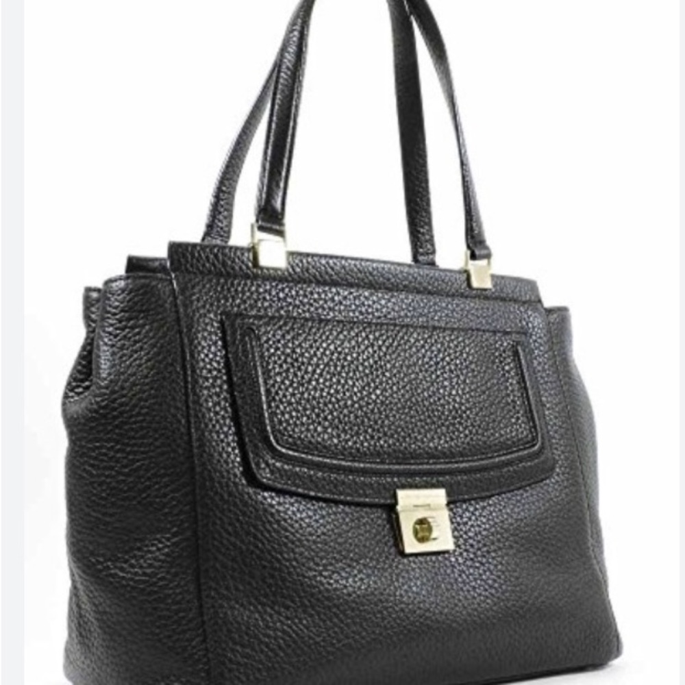 Kate Spade Black Pebbled Leather Everette Bag